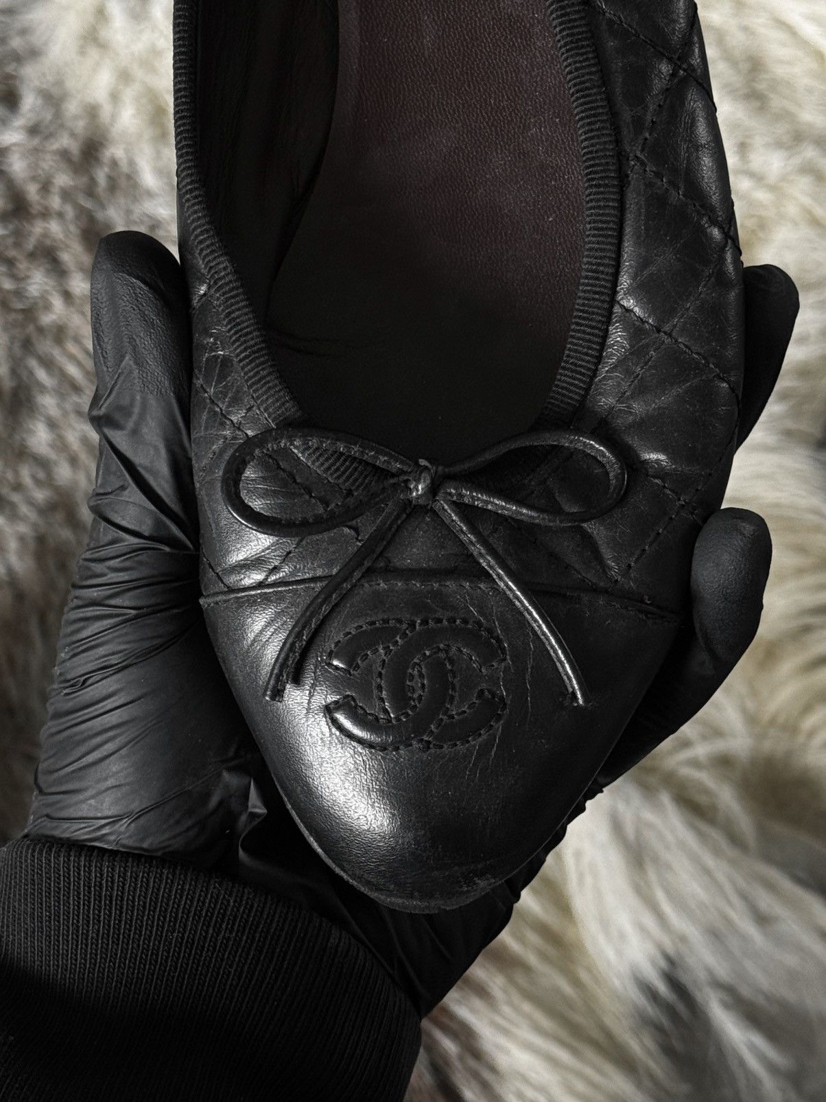 Chanel Chanel Leather Ballet Flats Size US 7 / IT 37 - 2 Thumbnail