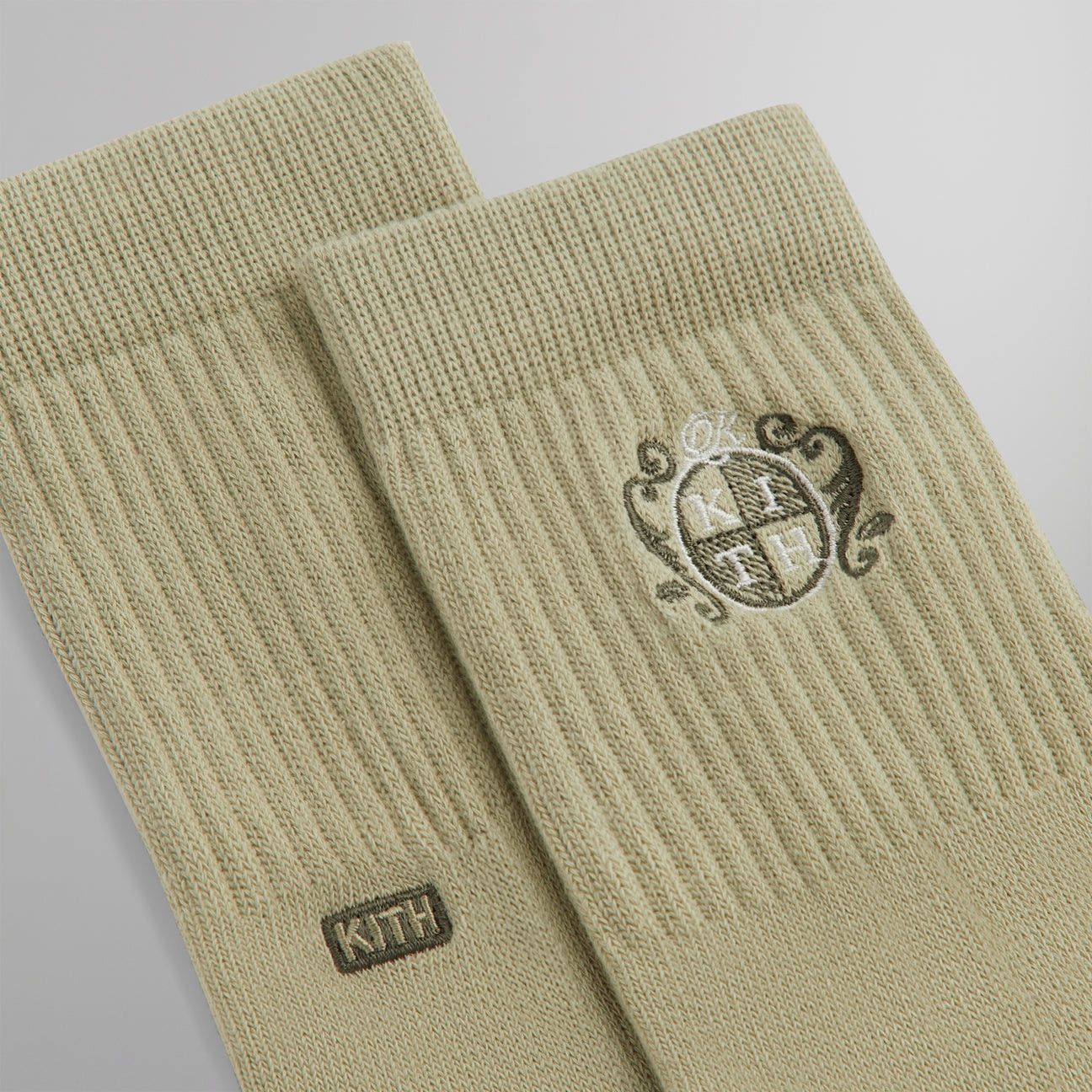 Kith Kith Crest Mid Crew Socks in Region SS24 One Size Brand New Size ONE SIZE - 3 Thumbnail