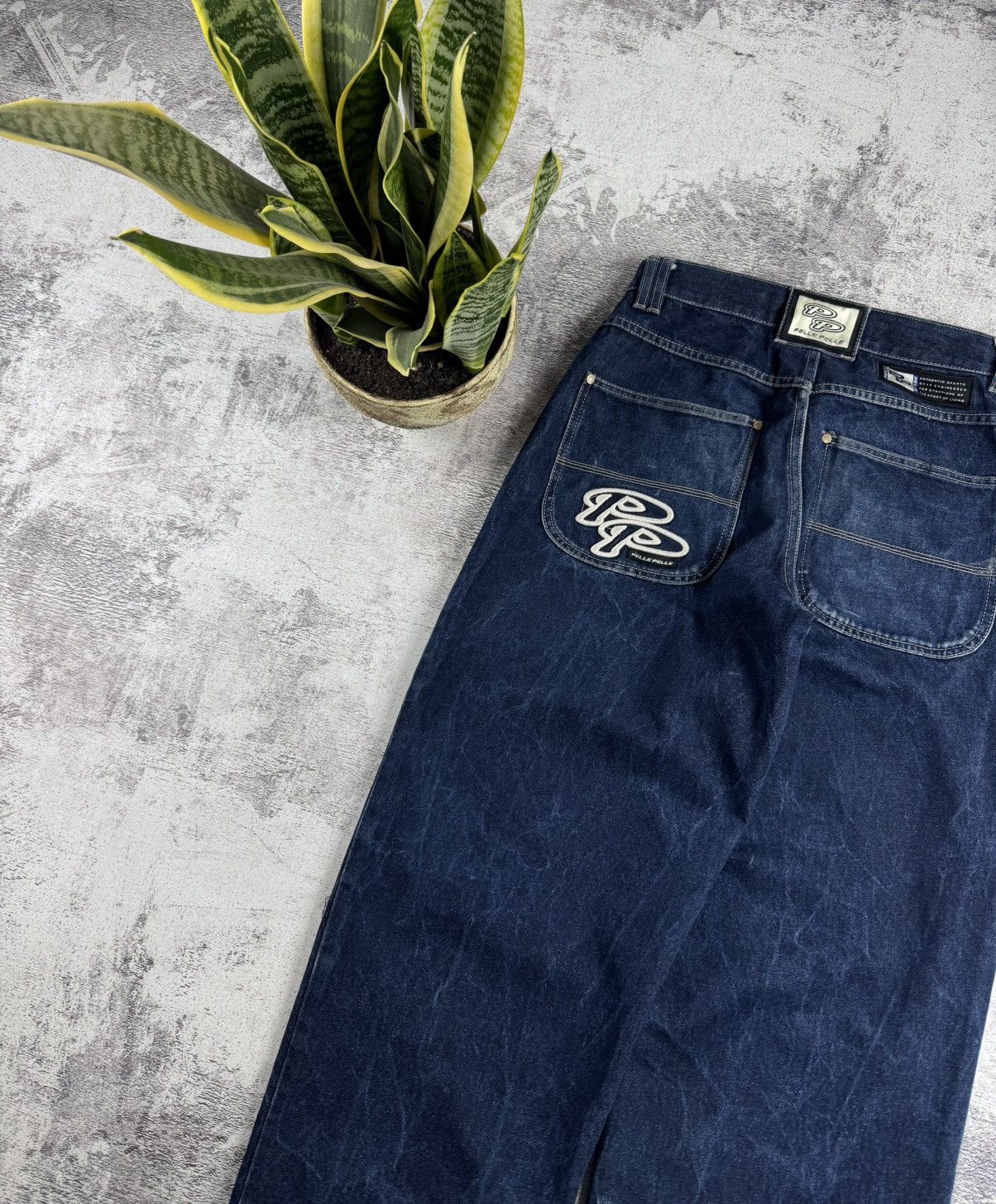 Pelle Pelle PELLE PELLE DENIM RAP HIP HOP BAGGY CARPENTER 90S JEANS PANTS Size US 30 / EU 46 - 5 Thumbnail