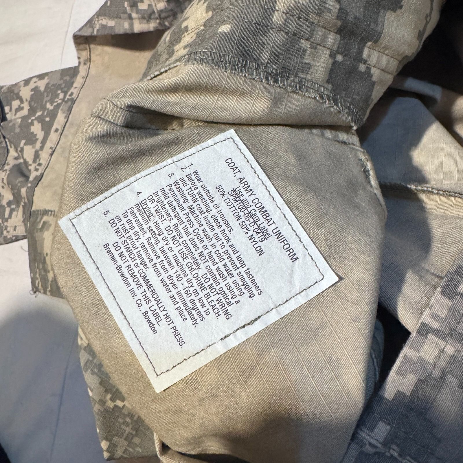 Other US ARMY Digital Camo Coat, Combat Uniform SPM-100-05-D-0407 Size US XL / EU 56 / 4 - 9 Thumbnail