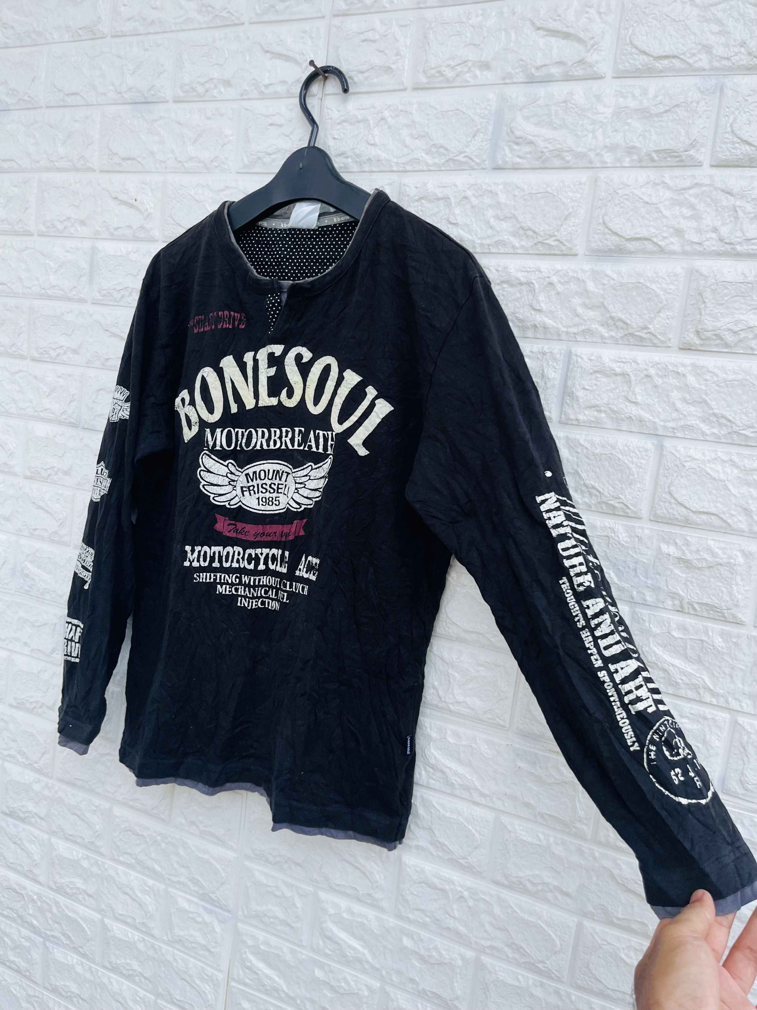 Japanese Brand × Vintage Vintage B One Soul Motorcycle Fashion Style Shirt Size US M / EU 48-50 / 2 - 5 Thumbnail
