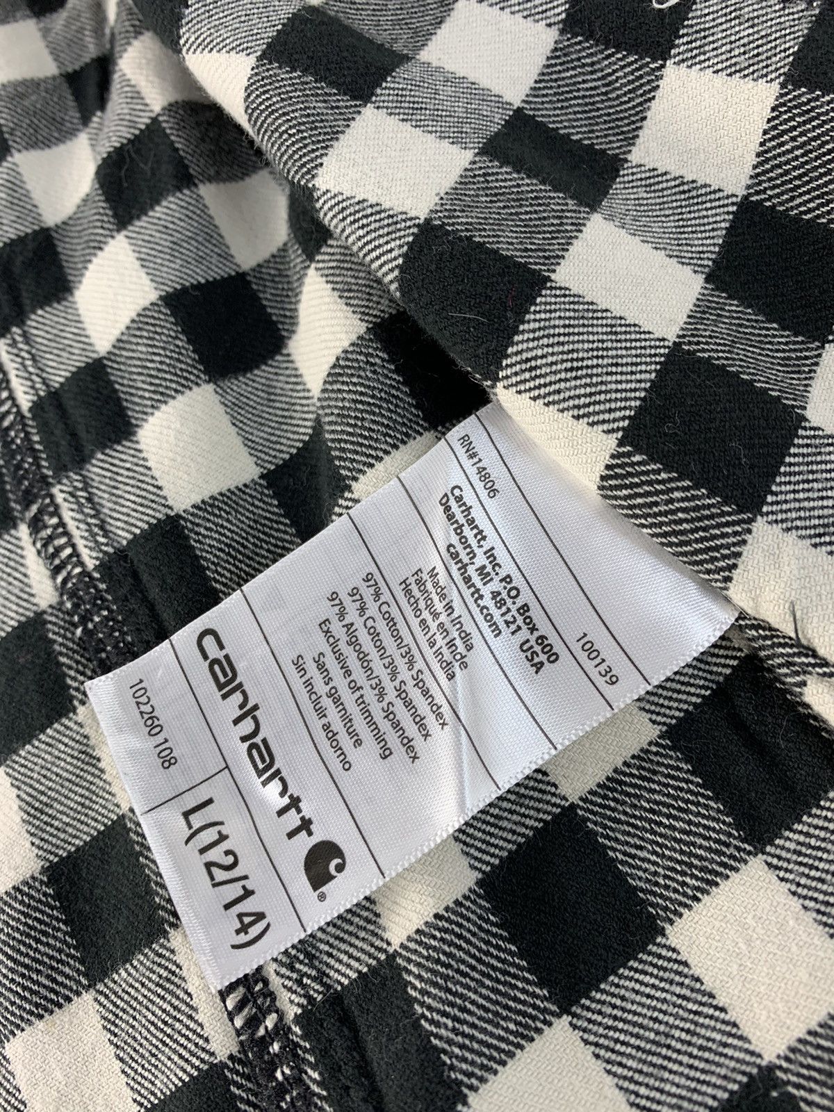 Carhartt Hype Carhartt Flannel Plaid Shadow Checked Double Pocket Size US L / EU 52-54 / 3 - 7 Thumbnail