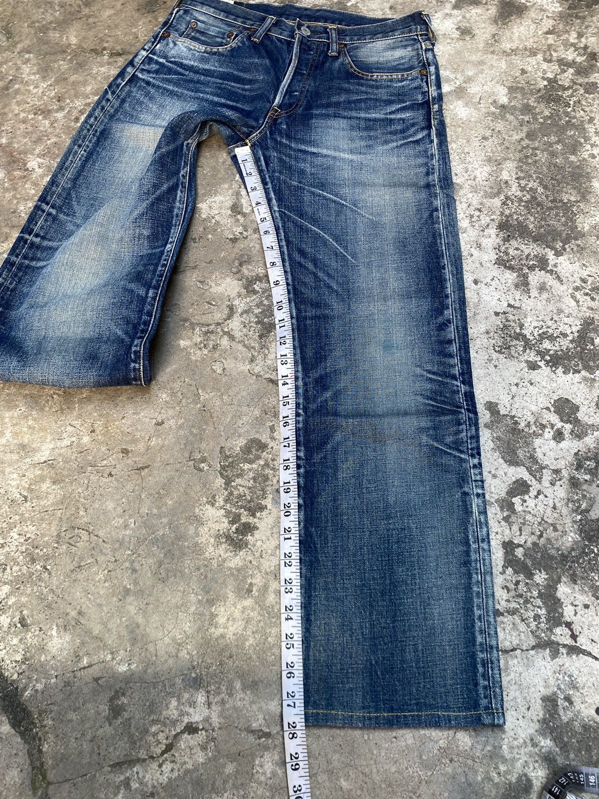 Studio D'Artisan Distressed Studio D’Artisan Straight Japan Denim Pants Size US 31 - 14 Thumbnail