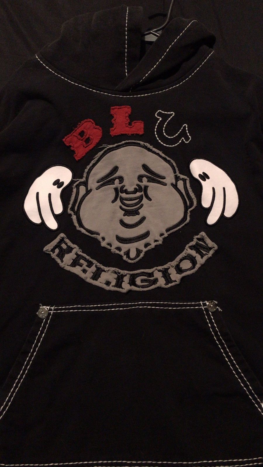 image of Truereligion X Bluboy Collab Hoodie in Black, Men's (Size Small)