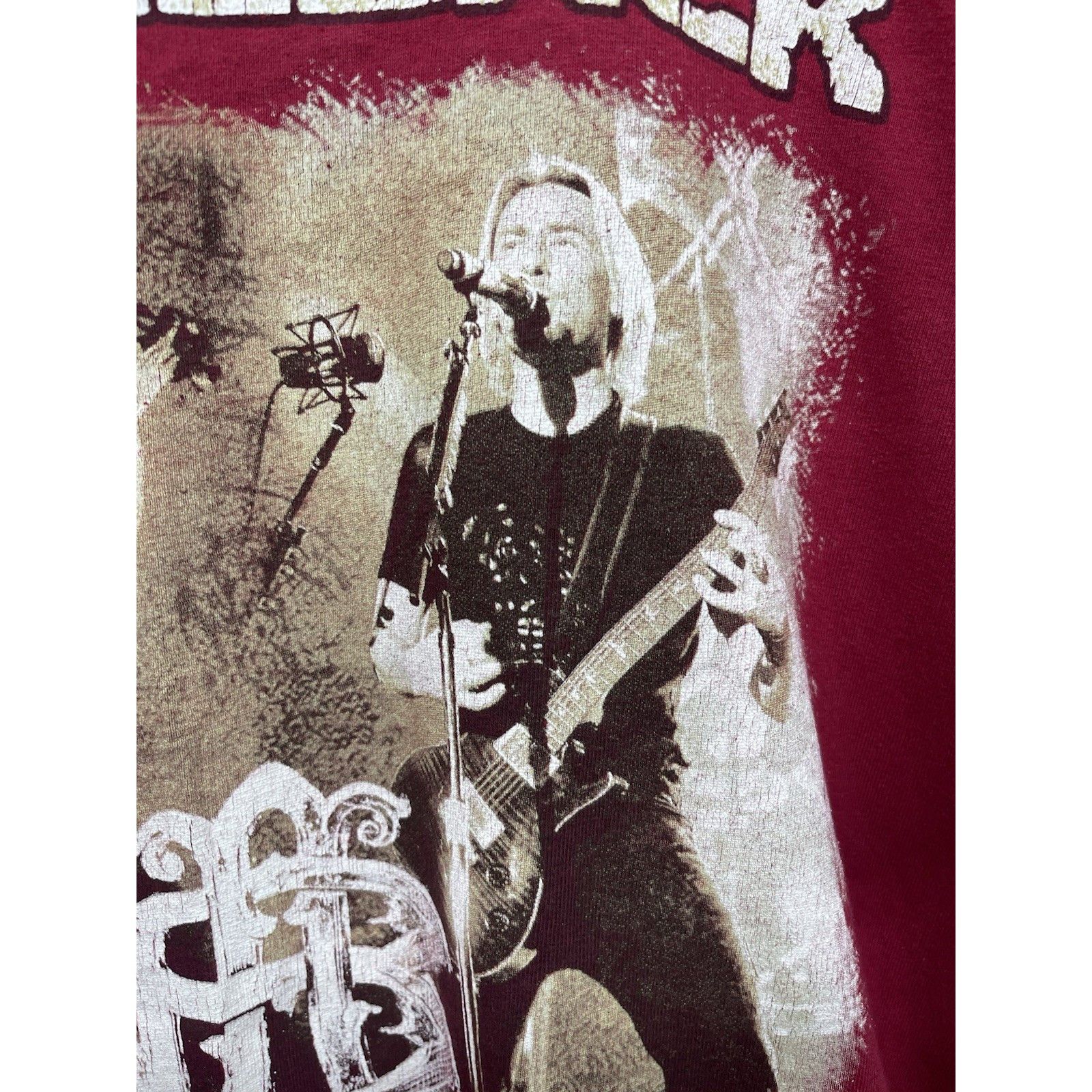 Gildan NICKELBACK 2009 TOUR SHIRT DARK HORSE NORTH AMERICAN MAROON Size US L / EU 52-54 / 3 - 4 Thumbnail