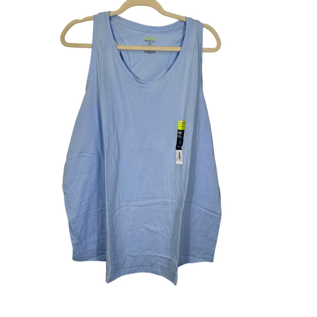 Tek Gear Tek Gear Powder Blue Moisture Wicking Tank Top Size 2X Size XXL / US 16-18 / IT 52-54 - 1 Thumbnail