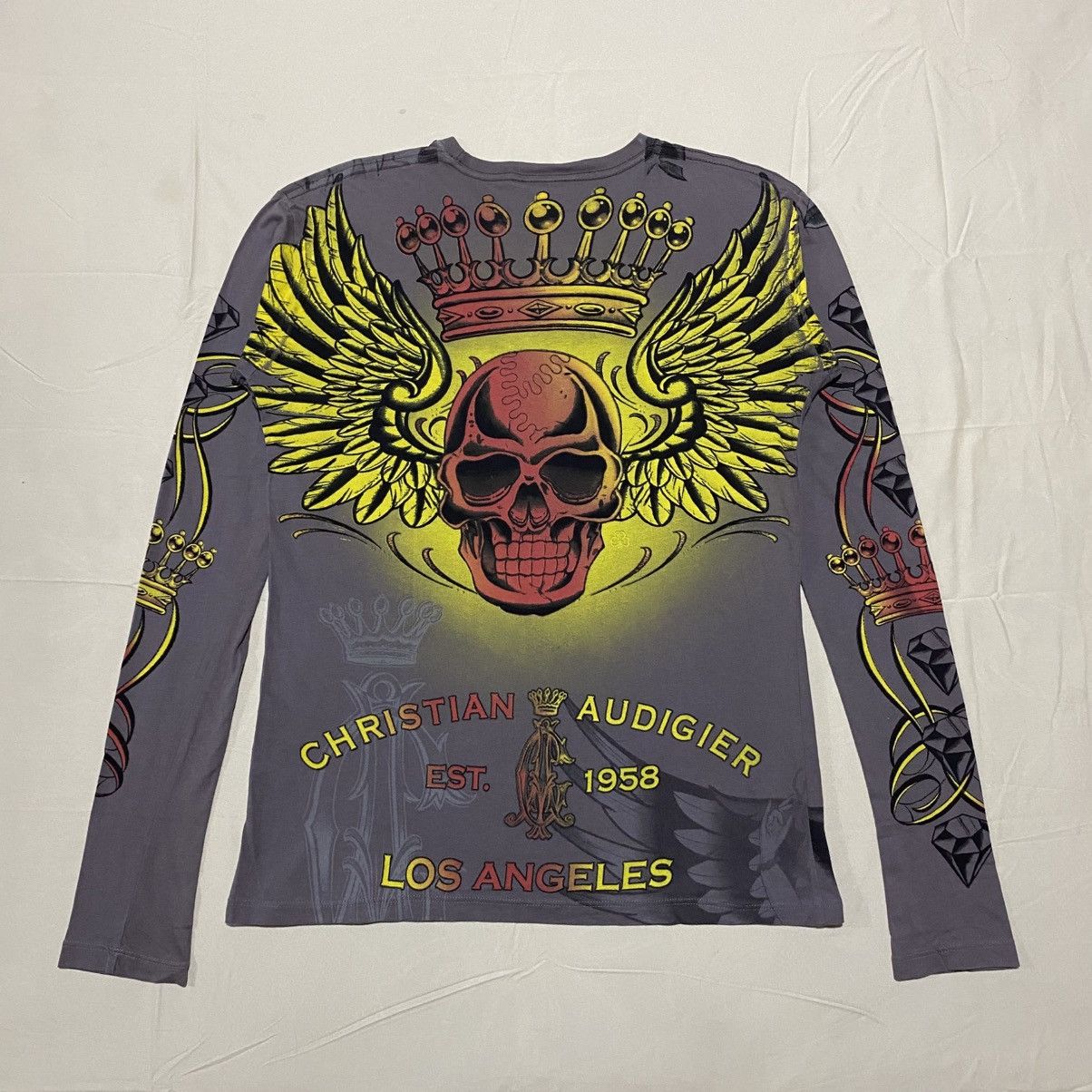 Christian Audigier Vintage Christian Audigier Los Angeles Long Sleeve Size US S / EU 44-46 / 1 - 2 Thumbnail