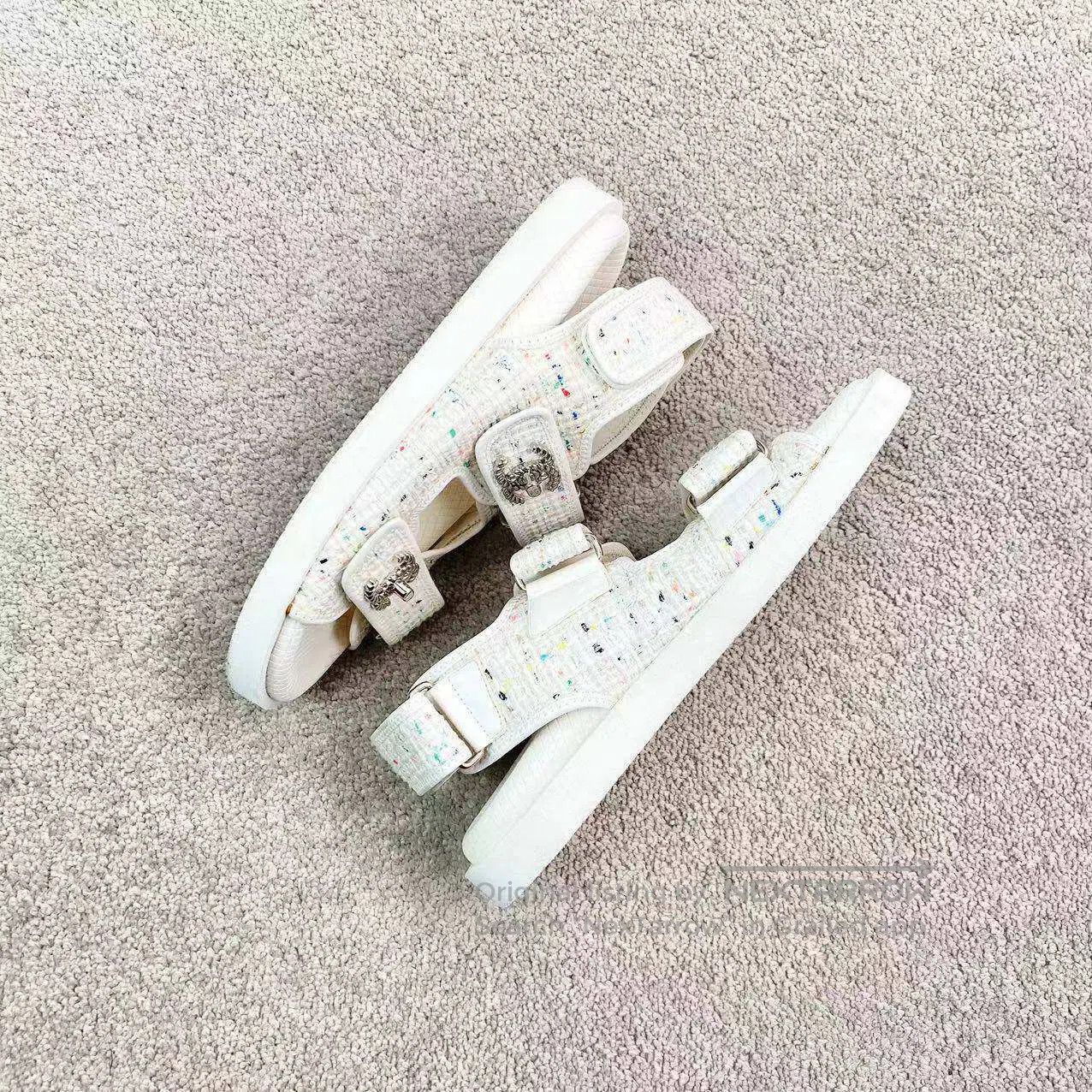 Chanel Chanel Double Clogo Velcro sandals| Size US 5.5 / IT 35.5 - 4 Thumbnail