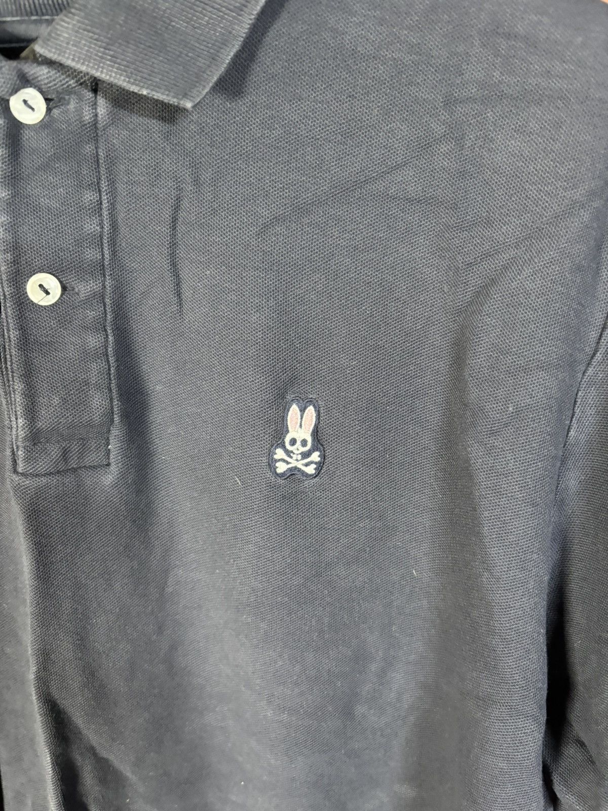 Psycho Bunny Psycho Bunny Dark Blue Polo Embroidered Robert Godley Size 6 Size US L / EU 52-54 / 3 - 2 Thumbnail