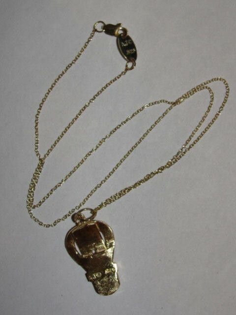 Designer 14kt Gold Vermeil Sterling Silver Pendant Necklace Unisex Size ONE SIZE - 2 Thumbnail