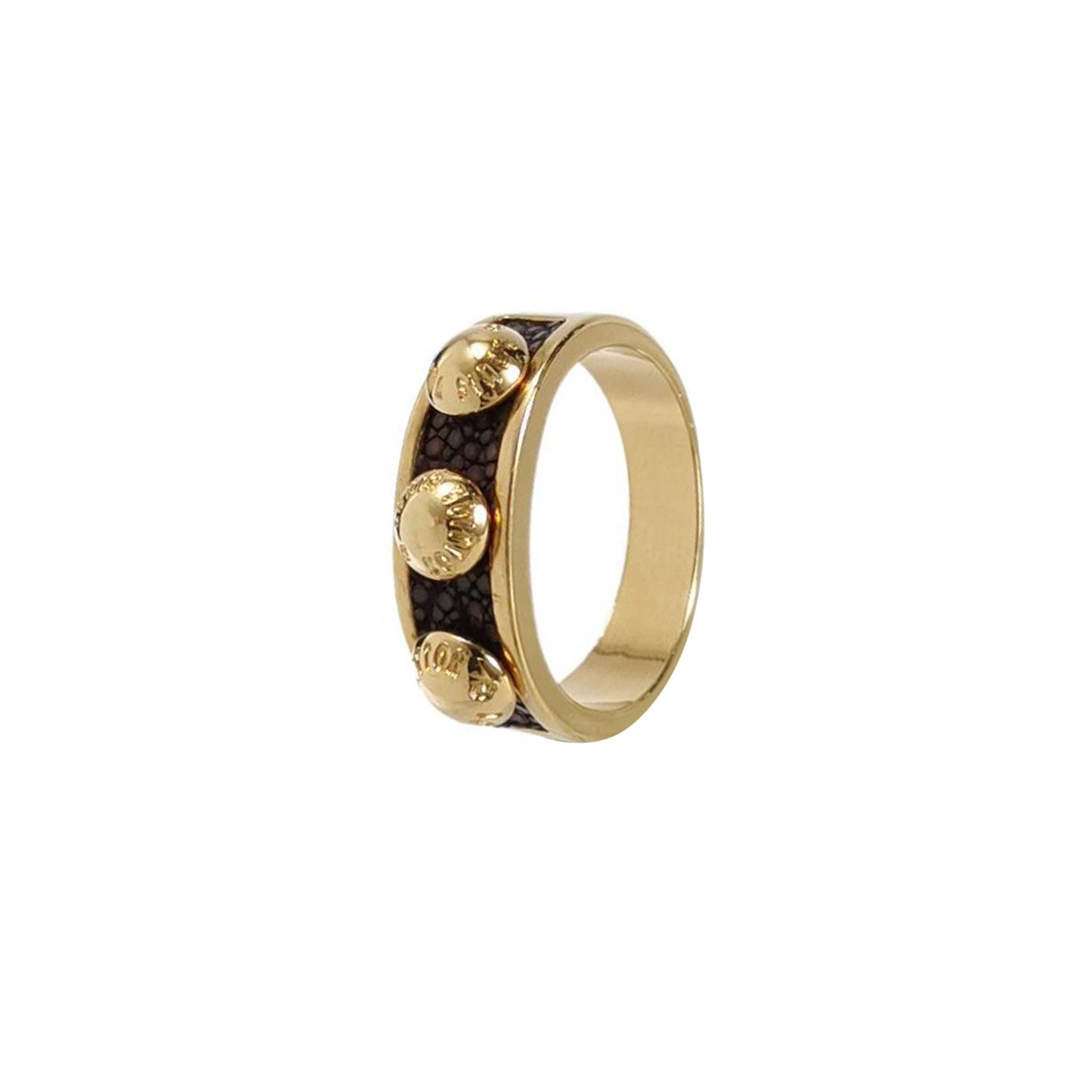 Louis Vuitton Louis Vuitton (LV) Letter Logo Engraved Ring Size 13 -z2505 Size ONE SIZE - 1 Thumbnail