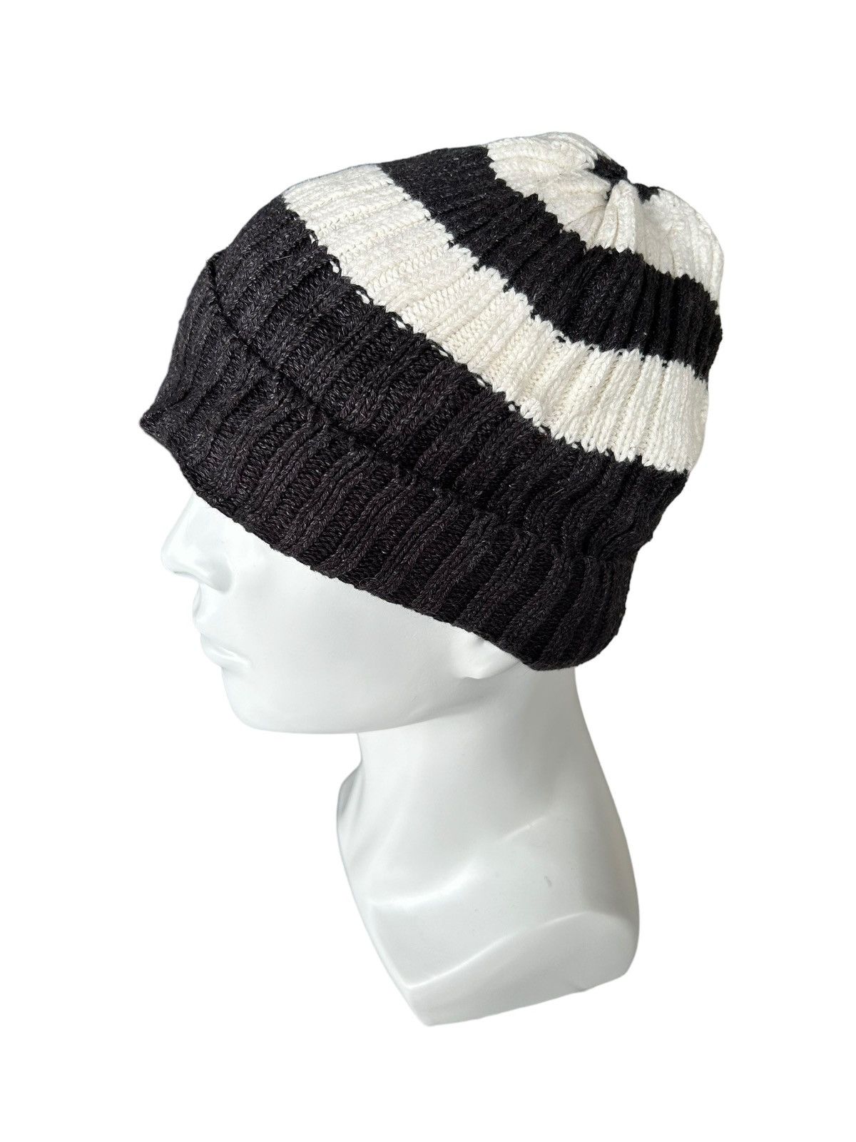 Japanese Brand × Kapital × Vintage Beams Made in Japan Knitted Beanie Hats Rare 🎌🎌☠️ Size ONE SIZE - 4 Thumbnail