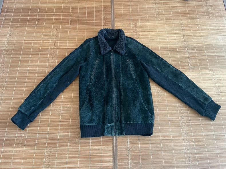Number (N)ine Number (N)ine03 suede stitched knitted jacket 2503-Nextarro Size US XL / EU 56 / 4 - 1 Thumbnail