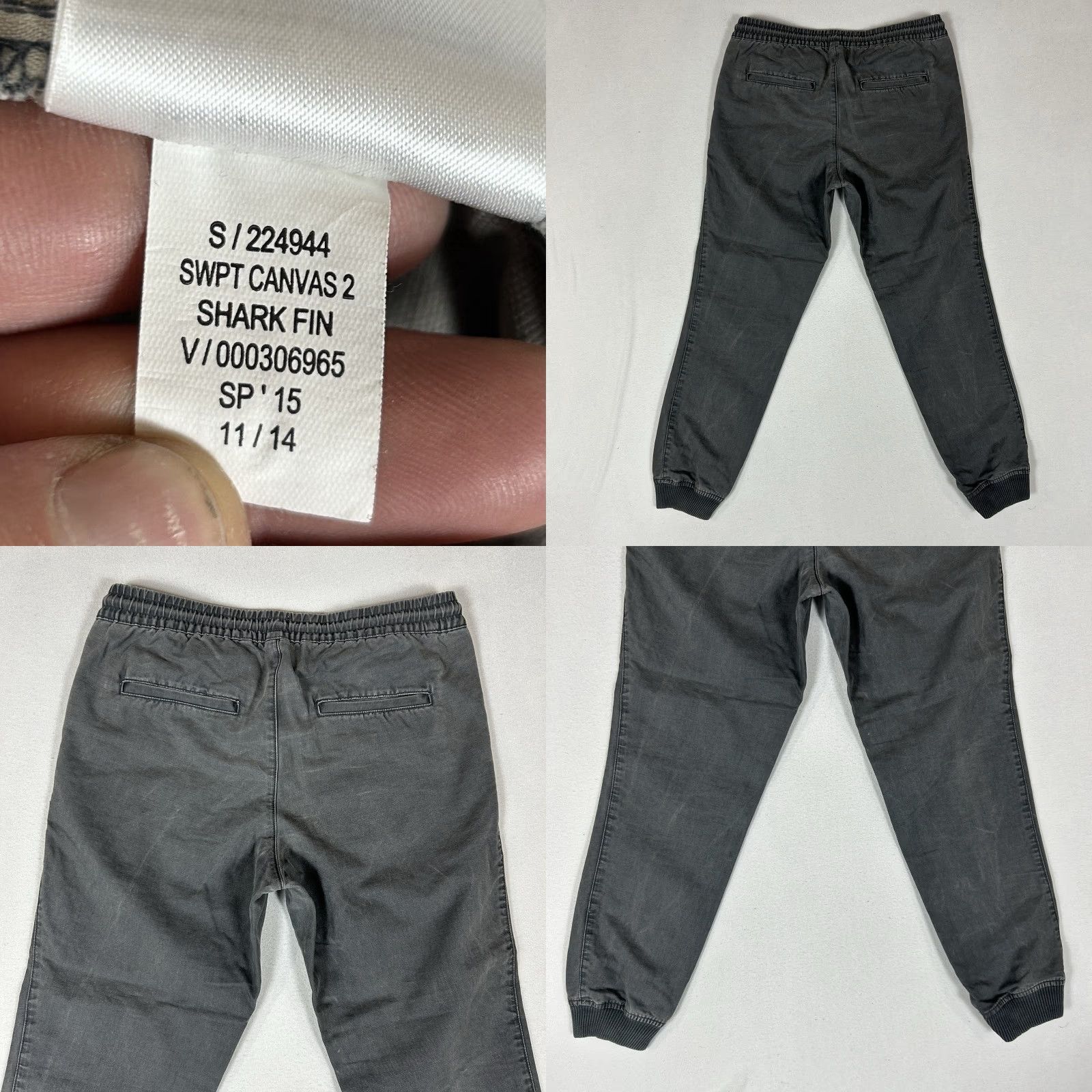 Gap Gap Jogger Pants Mens Small Gray Drawstring Pockets Canvas Cargo Size US 29 - 8 Thumbnail