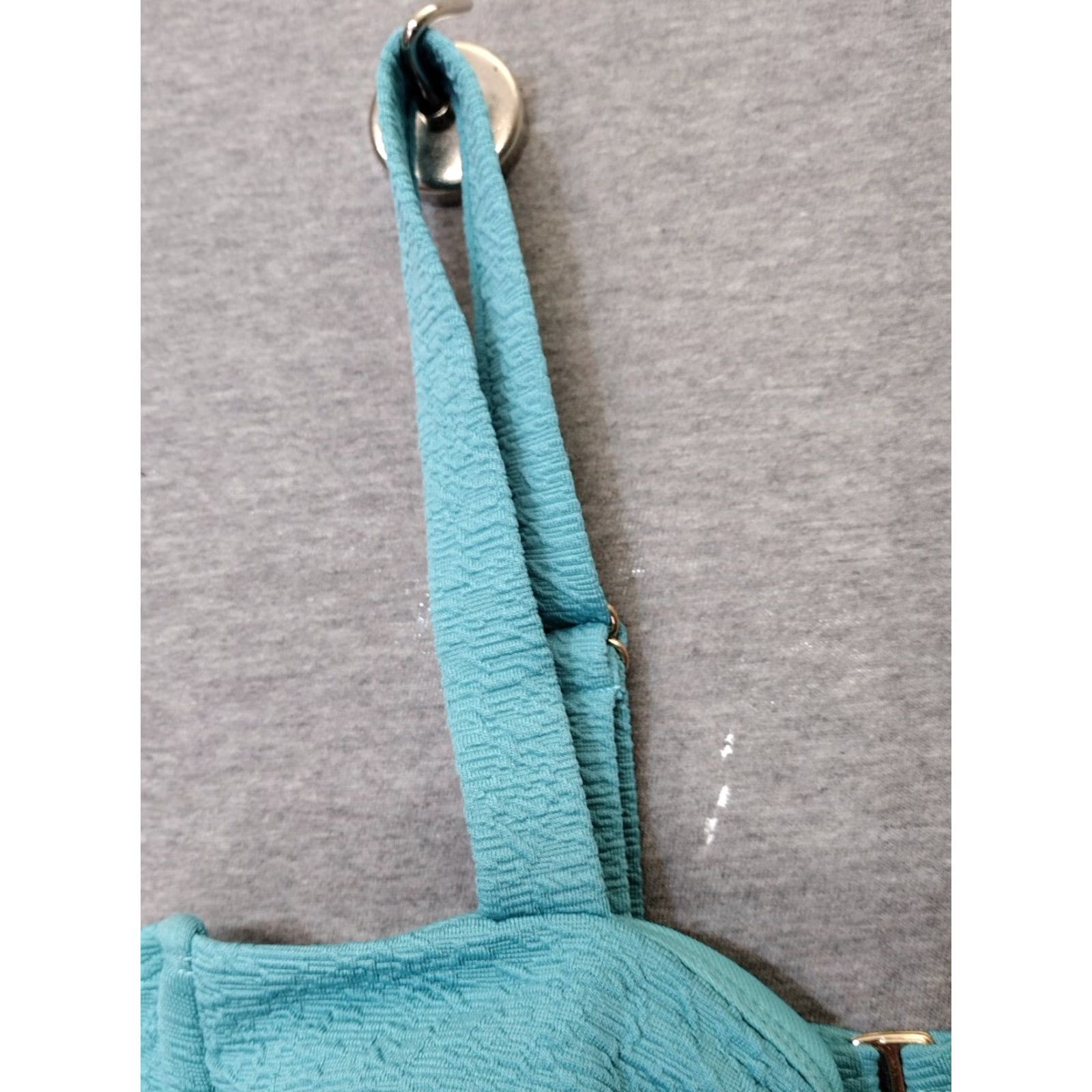 Vintage Time & Tru Womens Knotted Turquoise Bikini Top Size S (4-6) Size S / US 4 / IT 40 - 3 Thumbnail