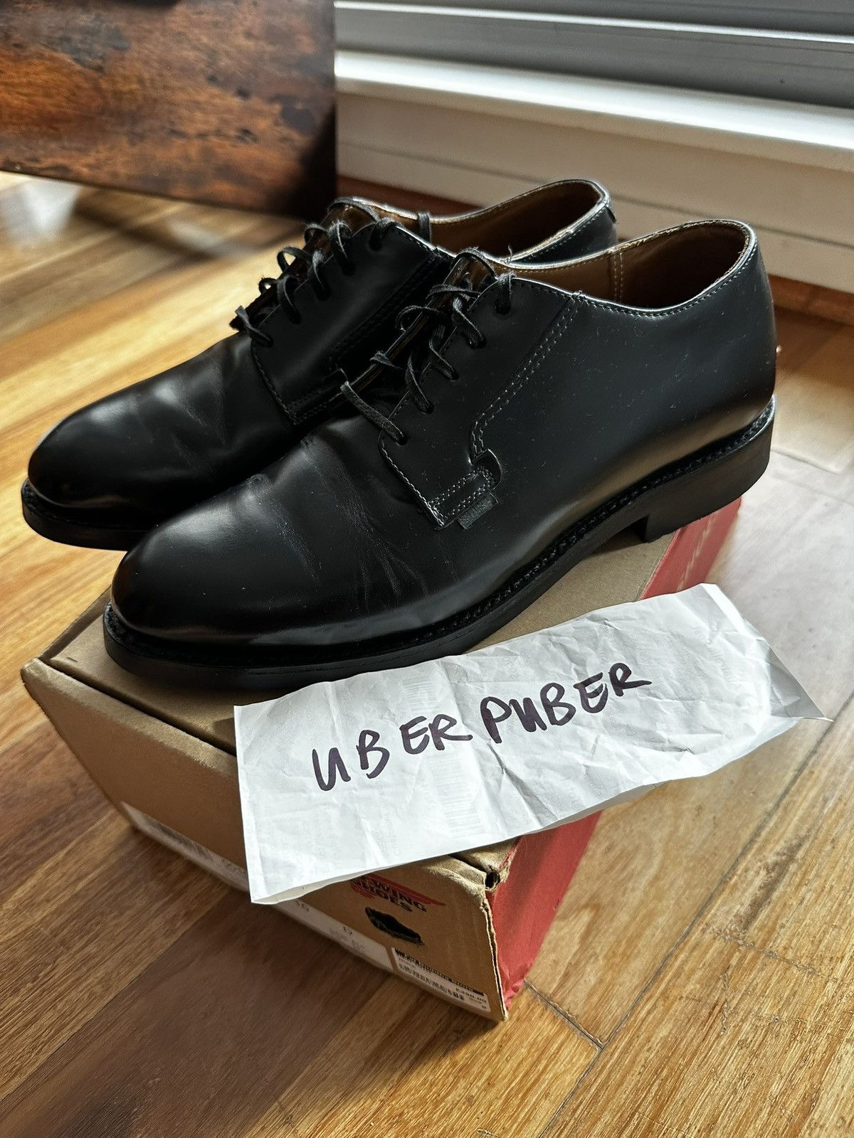 Red Wing Red Wing Postman’s Black US10D - UNUSED Vibram Soles Size US 10 / EU 43 - 3 Thumbnail