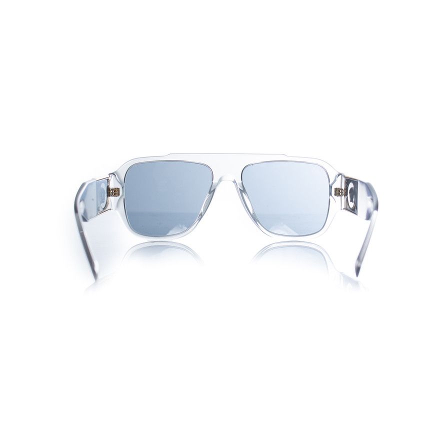 Versace Versace, transparent shield medusa sunglasses Size ONE SIZE - 4 Thumbnail