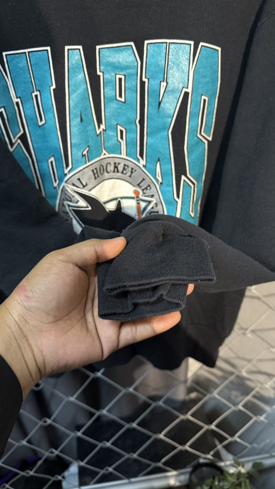 NFL BEAUTIFUL VINTAGE 1991 NFL SAN JOSE SHARKS Size US M / EU 48-50 / 2 - 7 Thumbnail
