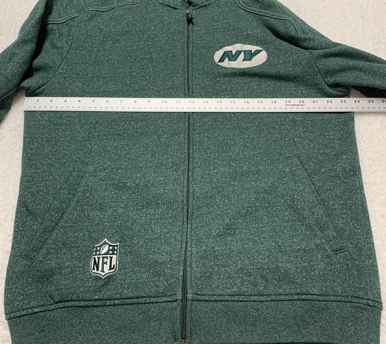 Reebok Reebok NY Jets NFL Hoodie Green Full Zip Men's M Size ONE SIZE - 8 Thumbnail