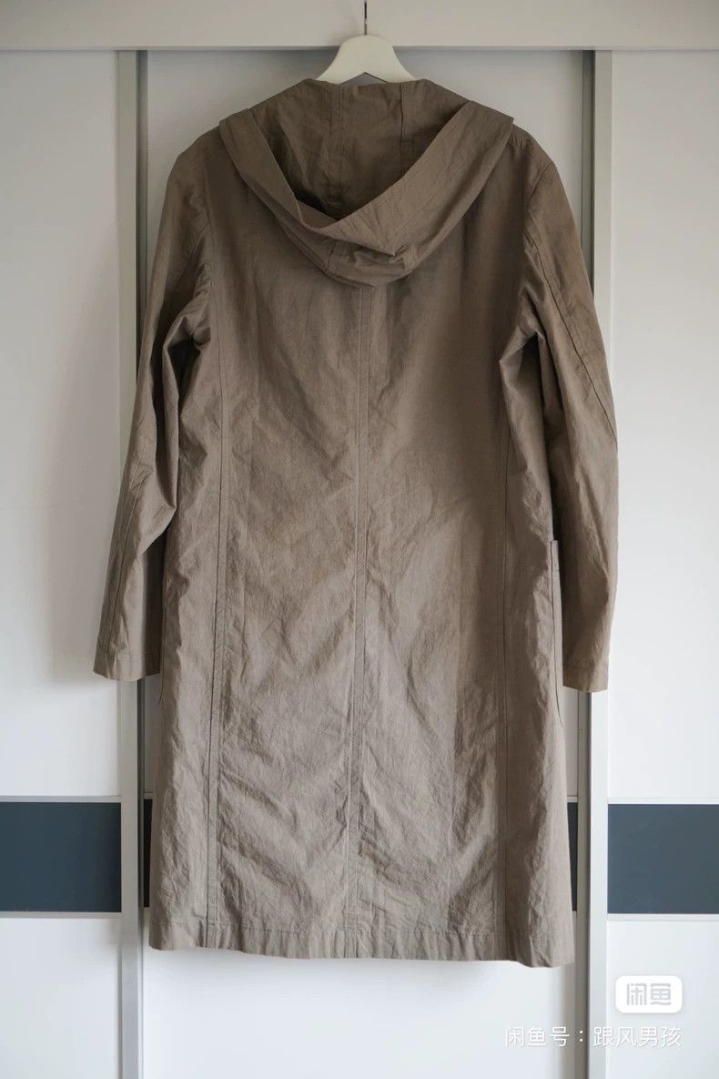 Yohji Yamamoto Yohji Yamamoto 10ss Khaki Hooded Coat 2506-Nextarrow Size US S / EU 44-46 / 1 - 2 Thumbnail