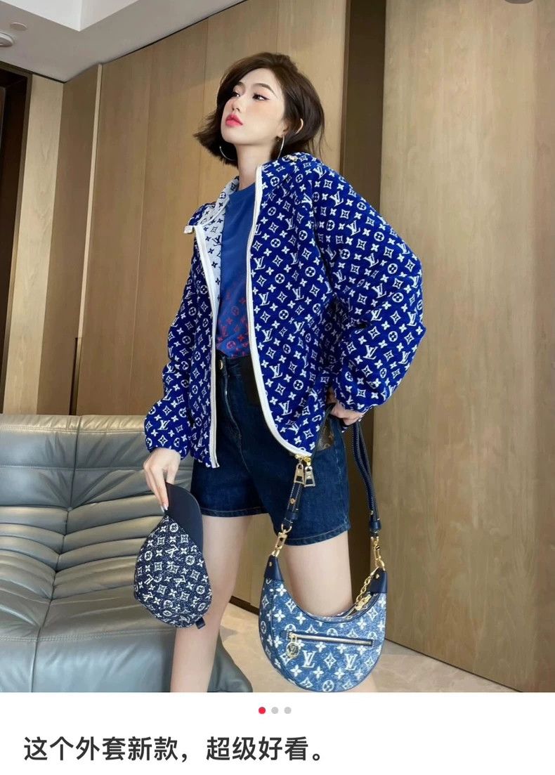 Louis Vuitton Louis Vuitton size 38 Blue full of presbyopia jacket 2503- Size US M / EU 48-50 / 2 - 7 Thumbnail