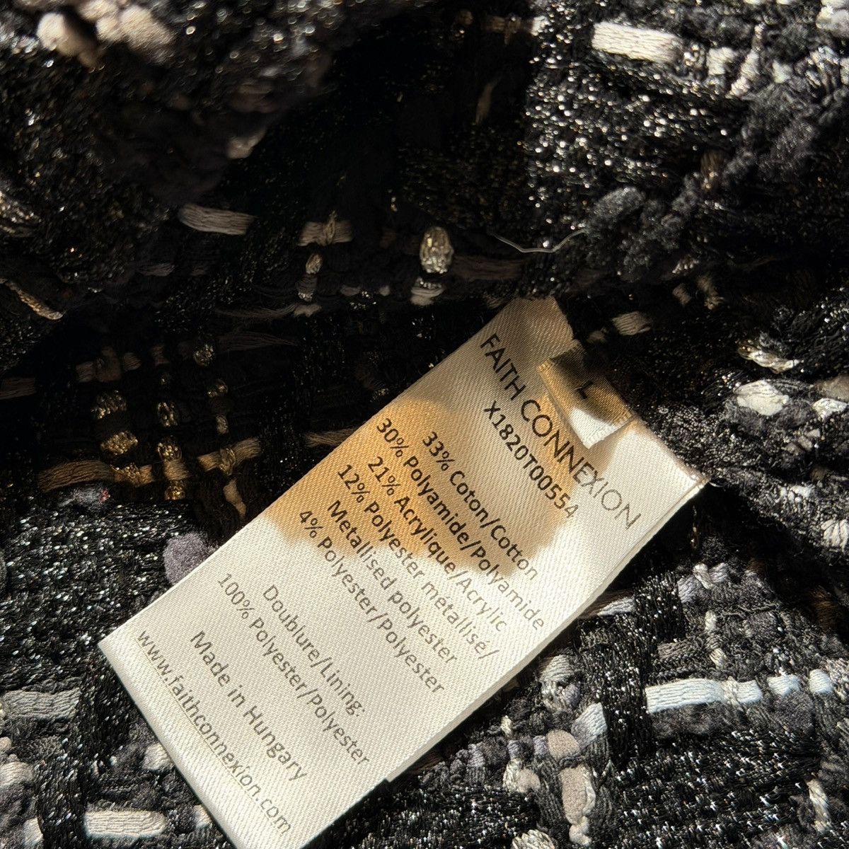 Faith Connexion tweed flannel overshirt Size US L / EU 52-54 / 3 - 4 Thumbnail
