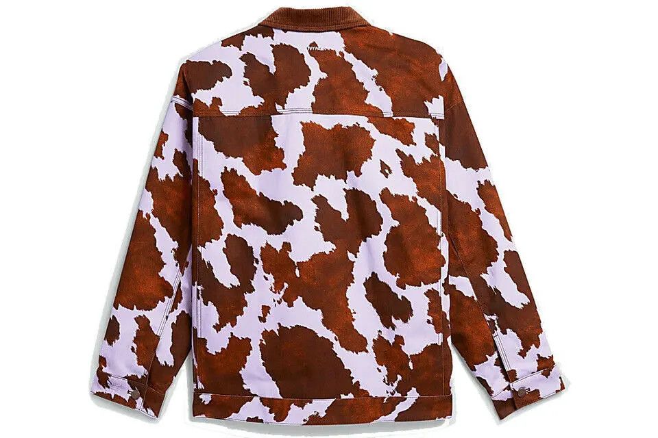 Adidas Ivy Park SS21 Cow Print Denim Jean Jacket Size US L / EU 52-54 / 3 - 2 Thumbnail