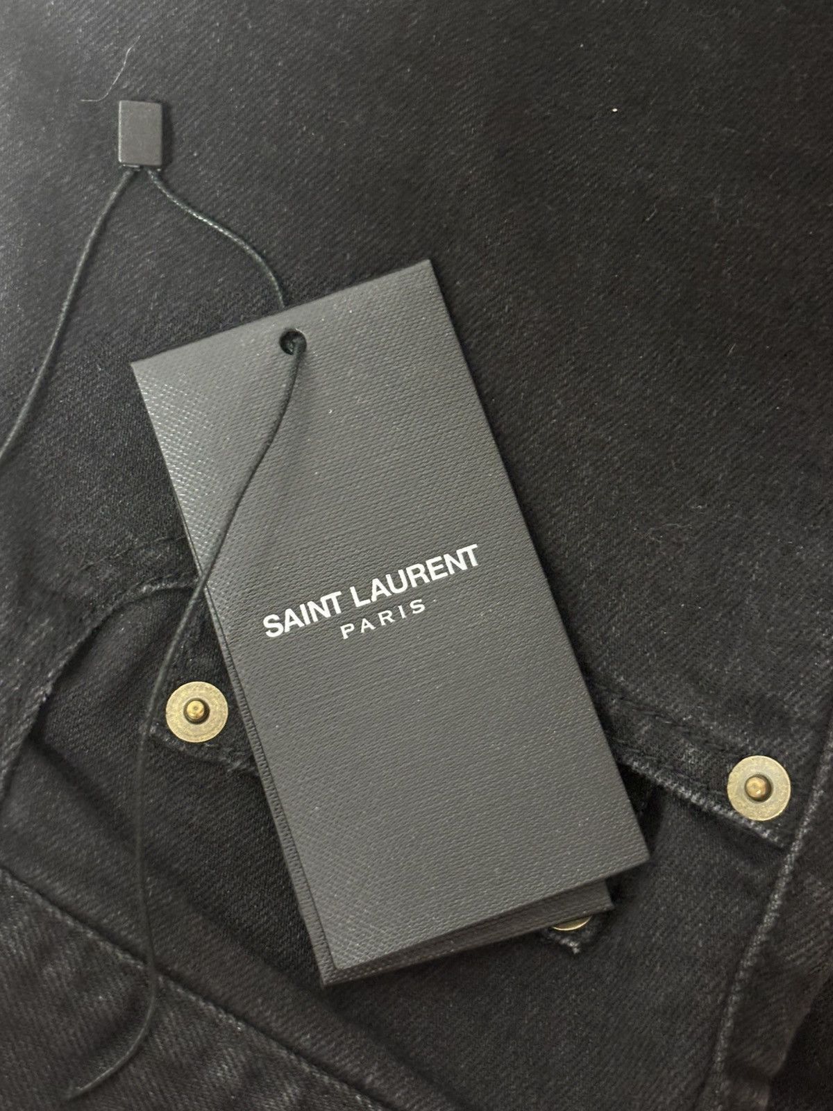 Saint Laurent Paris 15SS DISTRESSED BLACK JEAN Size US 29 - 7 Thumbnail