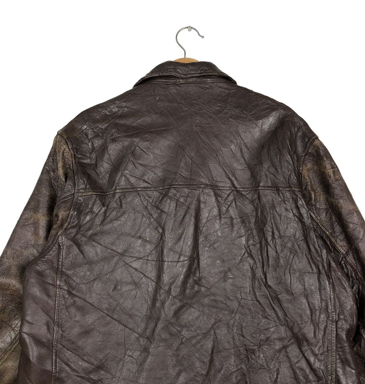 Japanese Brand 🔥VINTAGE GENUINE BIKER LEATHER JACKET MIC CUIR ST LAURENT Size US M / EU 48-50 / 2 - 9 Thumbnail