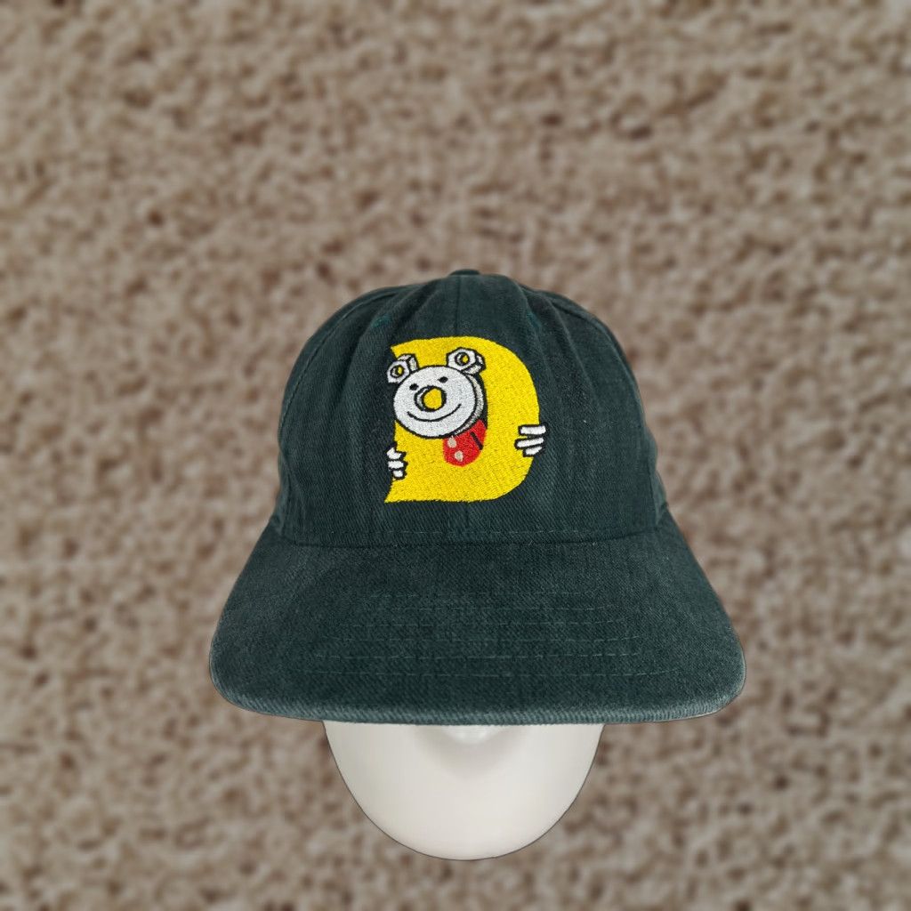 VINTAGE LH Dottie Hat Cap Snap Back Adult Large Green Cotton/ Twill Baseball Cap LH Dottie Solid Adjustable Lightweight Men