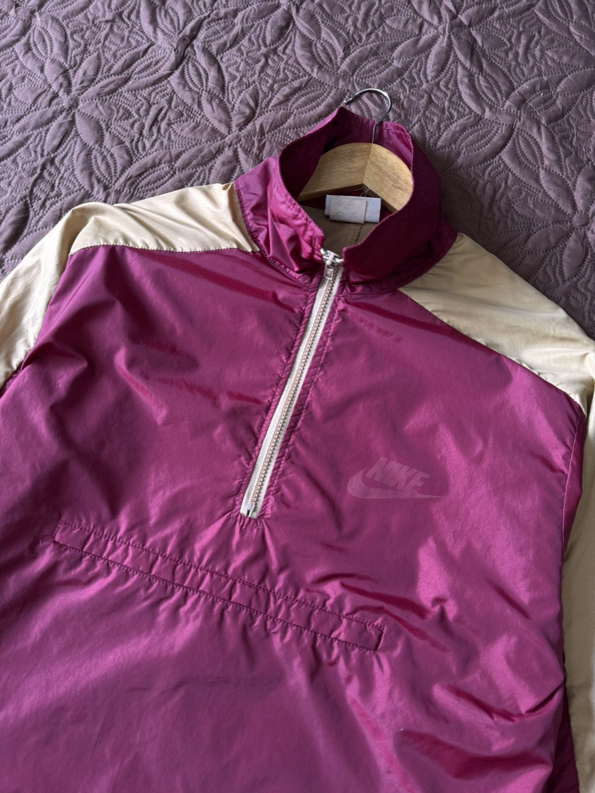 Nike vintage 80s Nike anorak light jacket one layer windbreaker Size US L / EU 52-54 / 3 - 4 Thumbnail