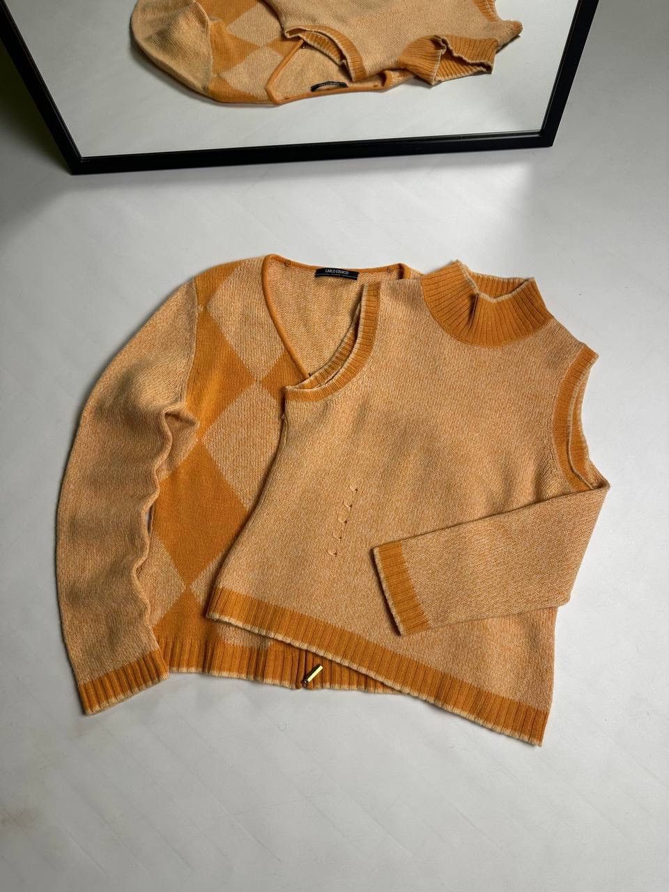 Carlo Colucci Vintage Carlo Colucci Merino Wool Cardigan & Tank top 🔥 Size M / US 6-8 / IT 42-44 - 1 Thumbnail