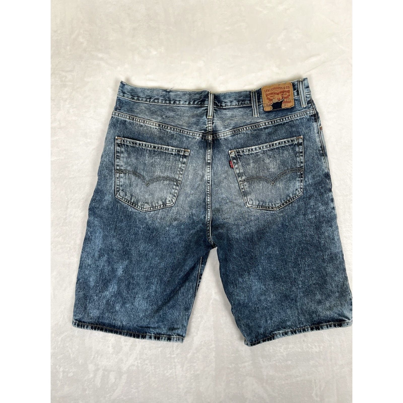 Levi's VINTAGE Levi's 569 Denim Shorts Jeans Regular Men 38 Blue 12" Inseam 90s Skate Stretch Pocket 5-Pocket High Rise Size US 38 / EU 54 - 4 Thumbnail
