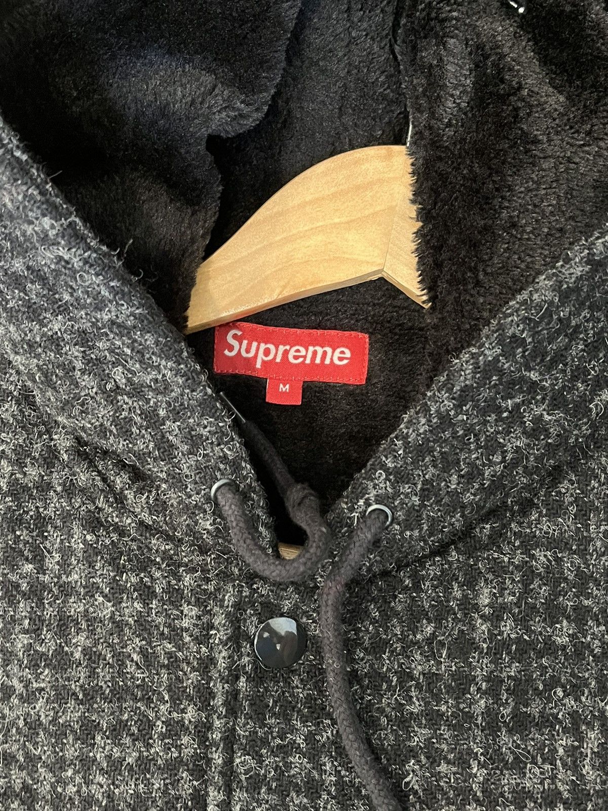 Supreme Supreme Harris Tweed Hooded Coaches Jacket | Grailed