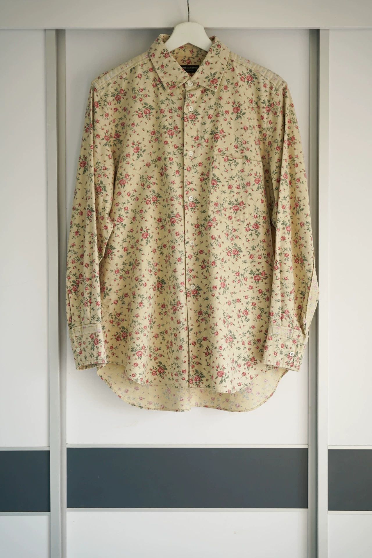 Comme des Garcons CDG Homme Plus 98AW Full Floral Print Cotton Shirt Size US L / EU 52-54 / 3 - 1 Thumbnail