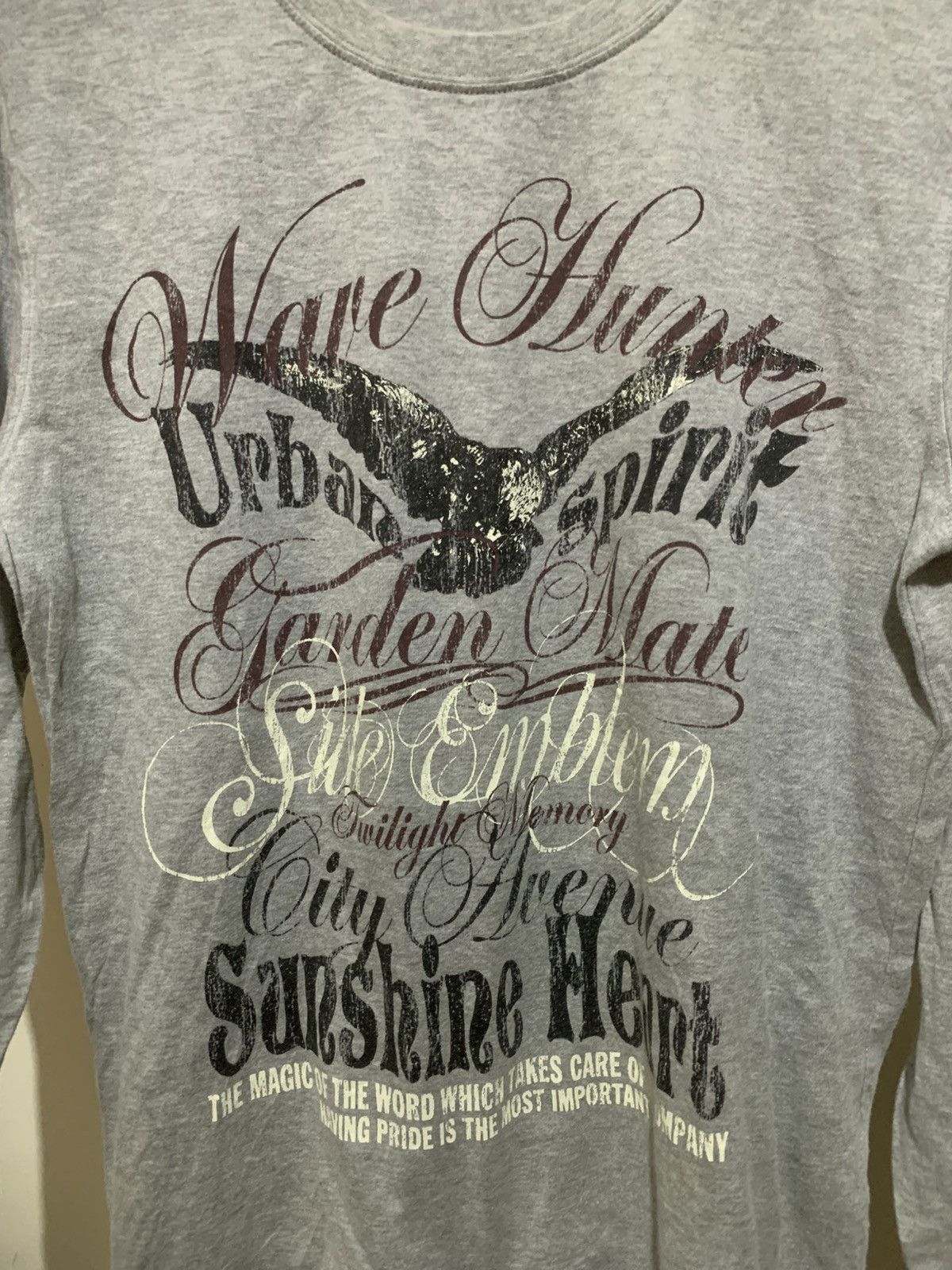Japanese Brand Japanese Active Time Gothic Poem LongSleeve Tee Size US S / EU 44-46 / 1 - 6 Thumbnail