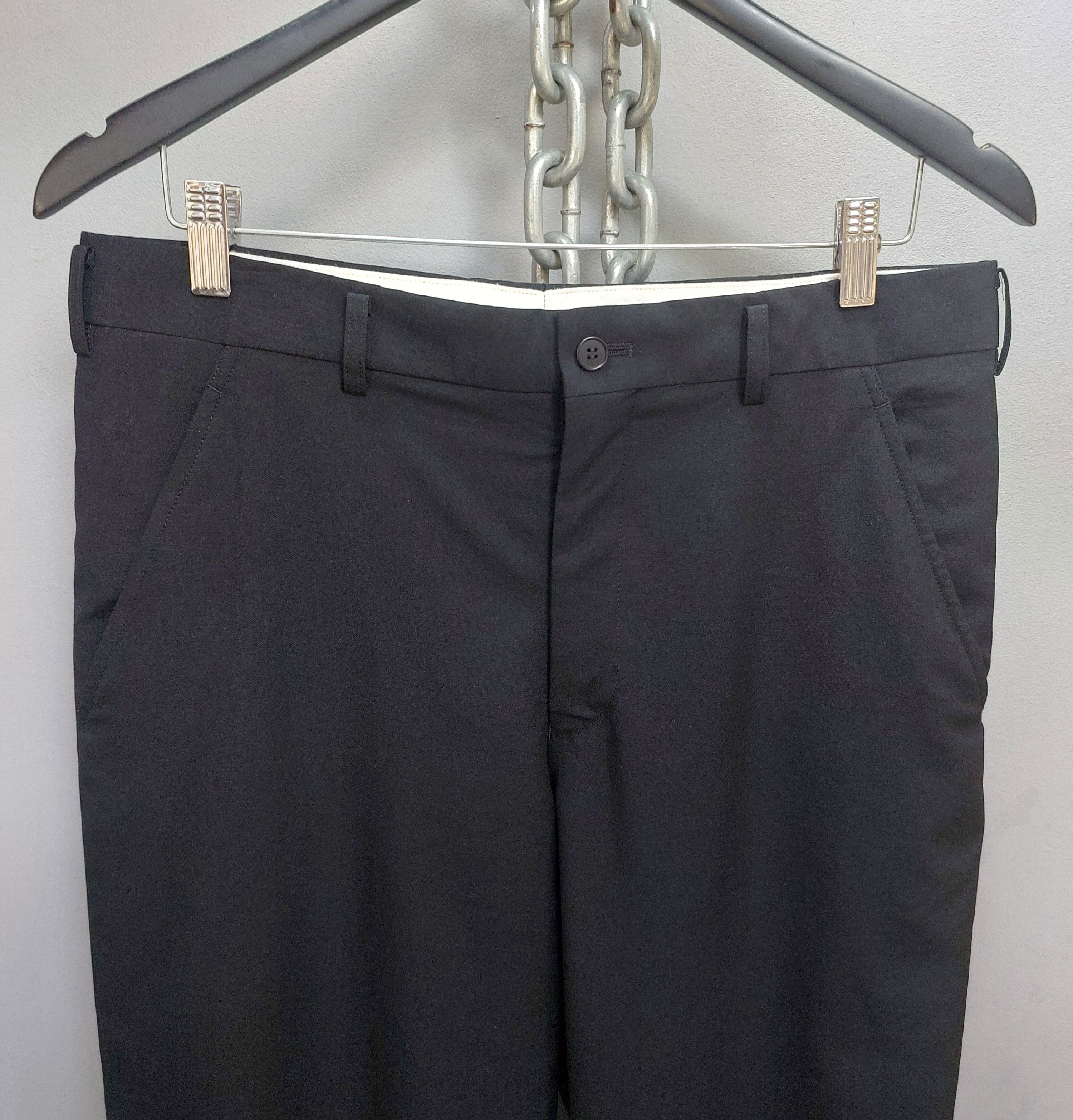 Comme des Garcons Homme Comme des Garcons Homme Plus AD 2012 Flat Front Wool Pants Size US 34 / EU 50 - 7 Thumbnail