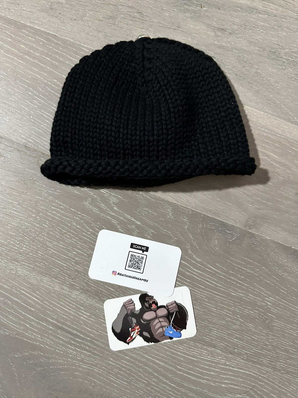 Chrome Hearts Chrome Hearts Cross Patch Cashmere Beanie Kids Size ONE SIZE - 3 Thumbnail
