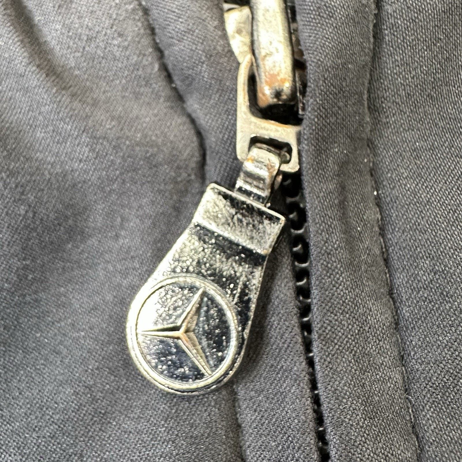 Mercedes-Benz Vintage Mercedes Benz Men's L Bomber Jacket Black Logo Euc Size US L / EU 52-54 / 3 - 11 Thumbnail