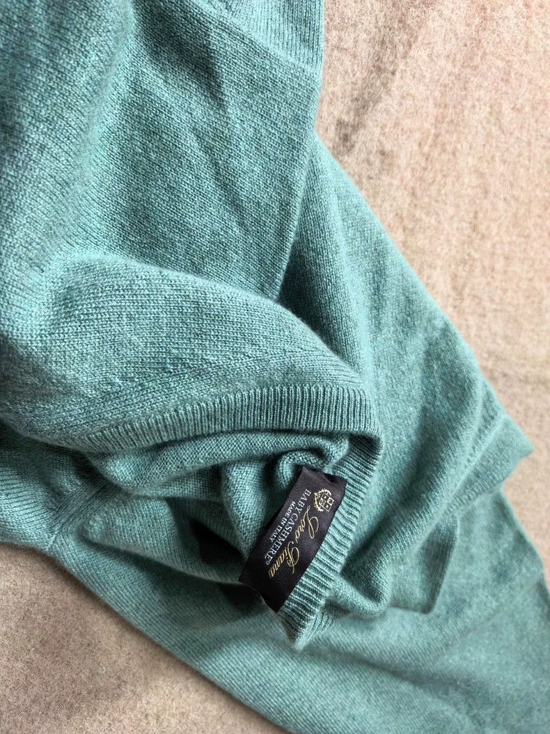 Loro Piana LORO PIANA Small cashmere peach collar sweater Size US L / EU 52-54 / 3 - 5 Thumbnail