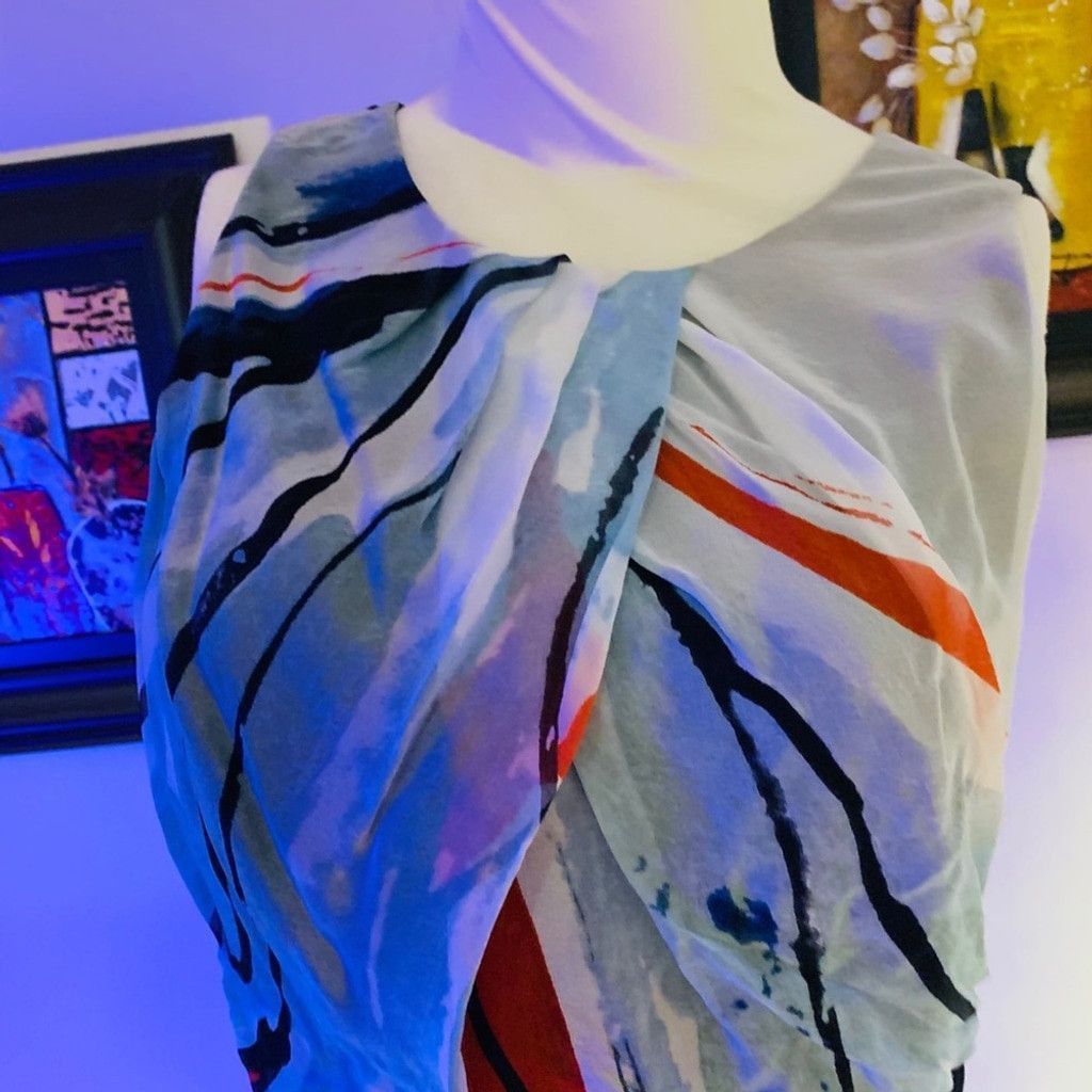 Diane von Furstenberg Diane Von Furstenberg silk navy print dress Size M / US 6-8 / IT 42-44 - 2 Thumbnail