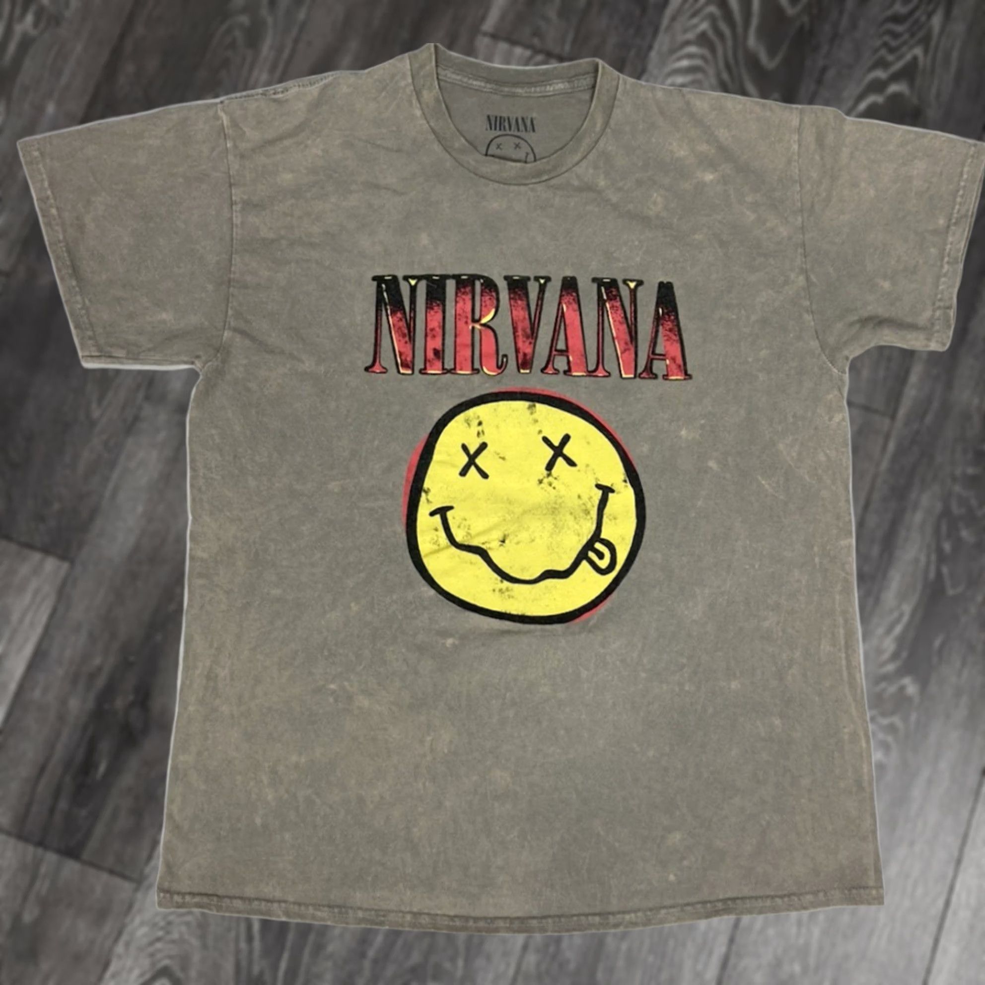 Etro Nirvana T-Shirt Men L Beige Graphic Print Crew Neck Short Sleeve Logo 100% Authentic Vintage? Size US L / EU 52-54 / 3 - 1 Thumbnail