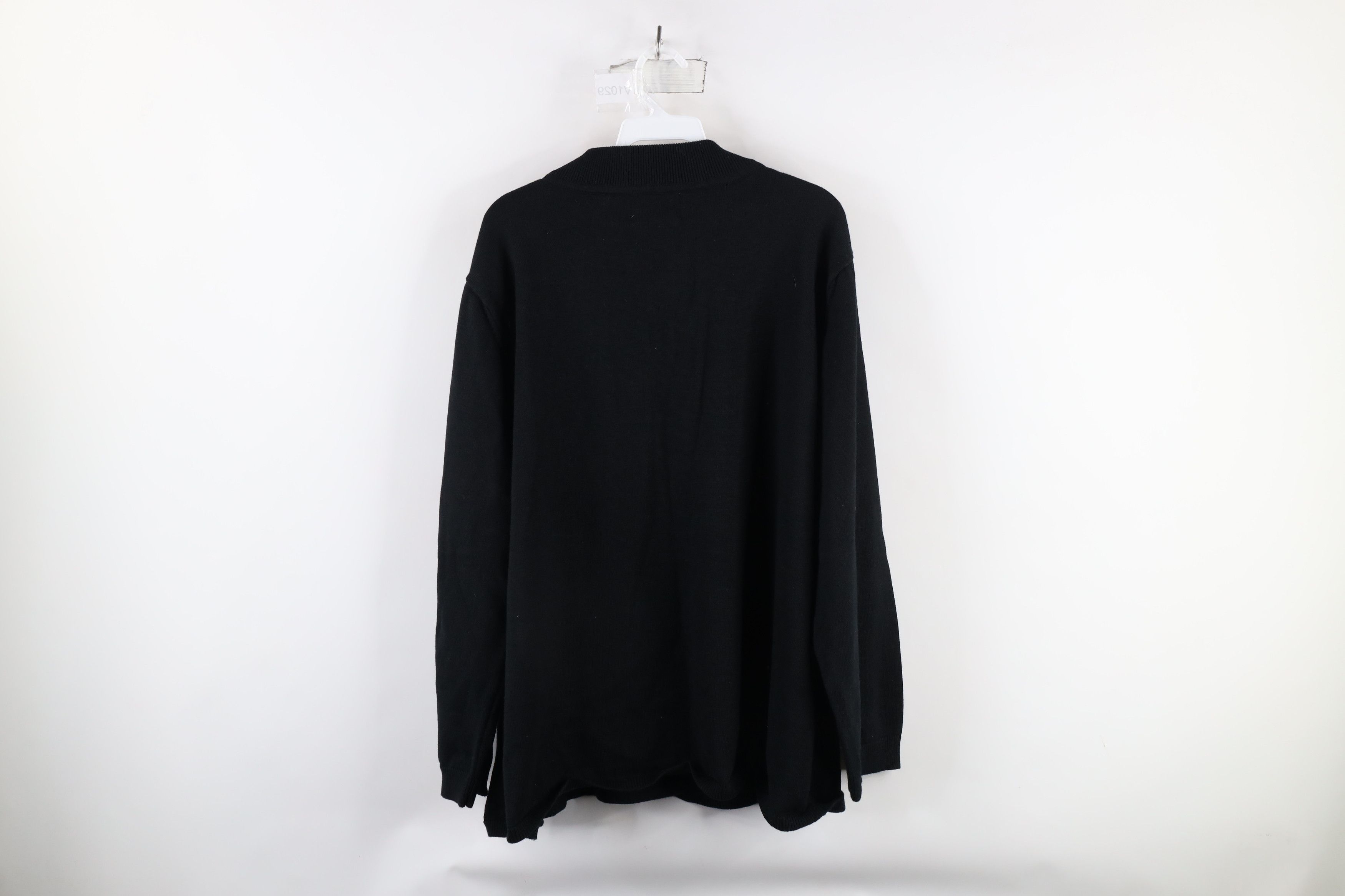 Vintage Vintage 90s Streetwear Tree Ornament Knit Sweater Black Size 3XL / US 20-22 - 10 Thumbnail