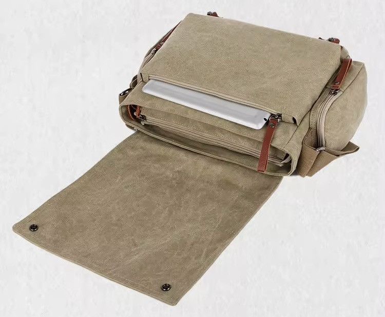 Vintage Capacity Canvas Crossbody Shoulder Bag Size ONE SIZE - 4 Thumbnail