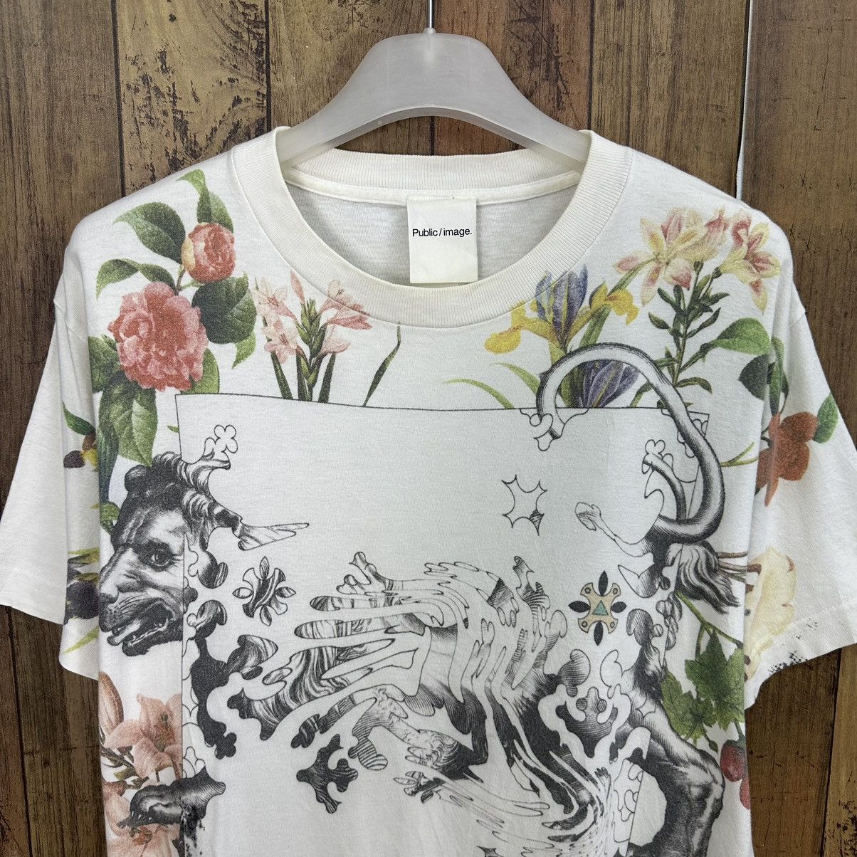 Beams Plus Public Image x Beams Flower Art Tshirt A717 Size US M / EU 48-50 / 2 - 2 Thumbnail