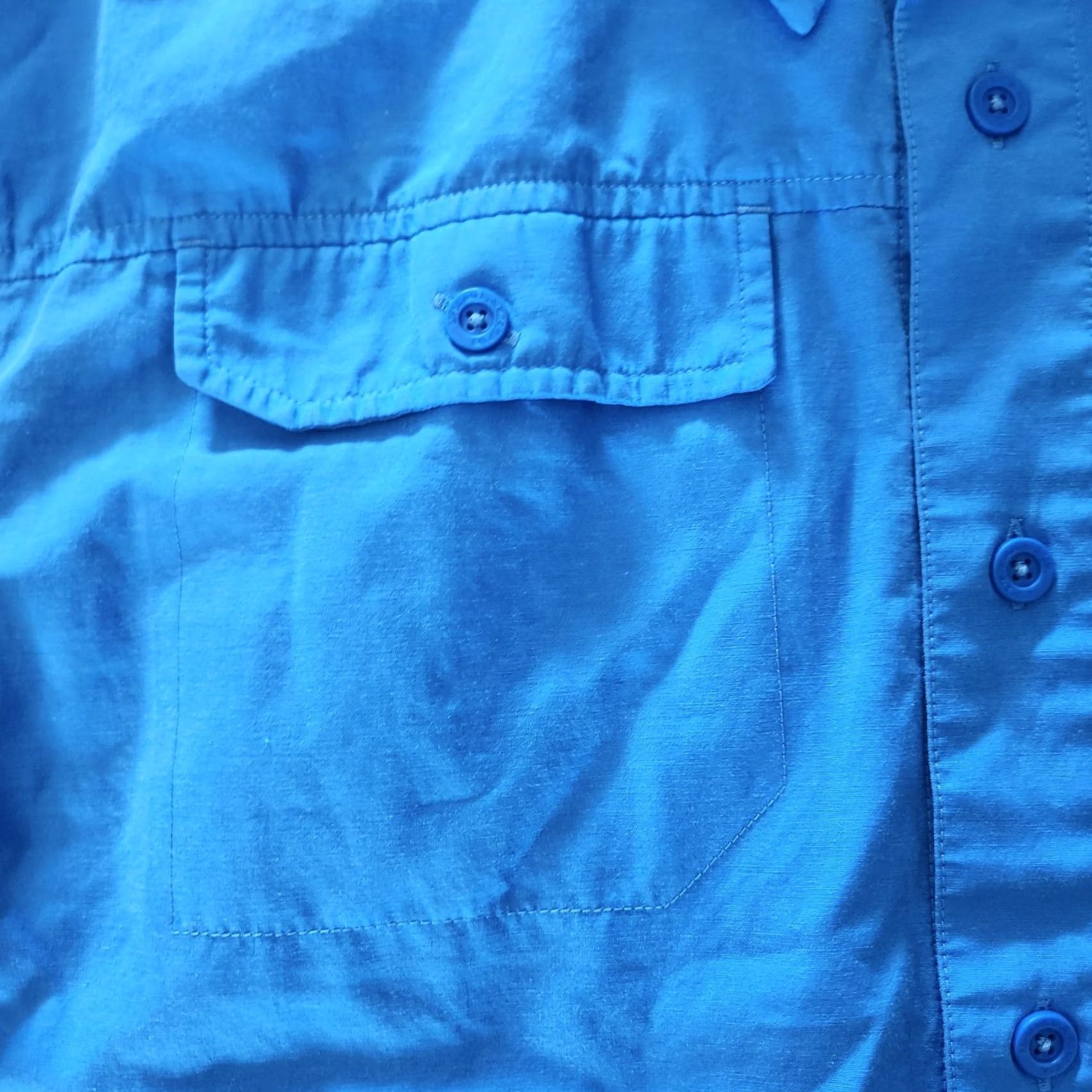 Under Armour Under Armour Shirt Mens Medium Blue Short Sleeve Button Up Fishing Camp Hiking Size US M / EU 48-50 / 2 - 6 Thumbnail