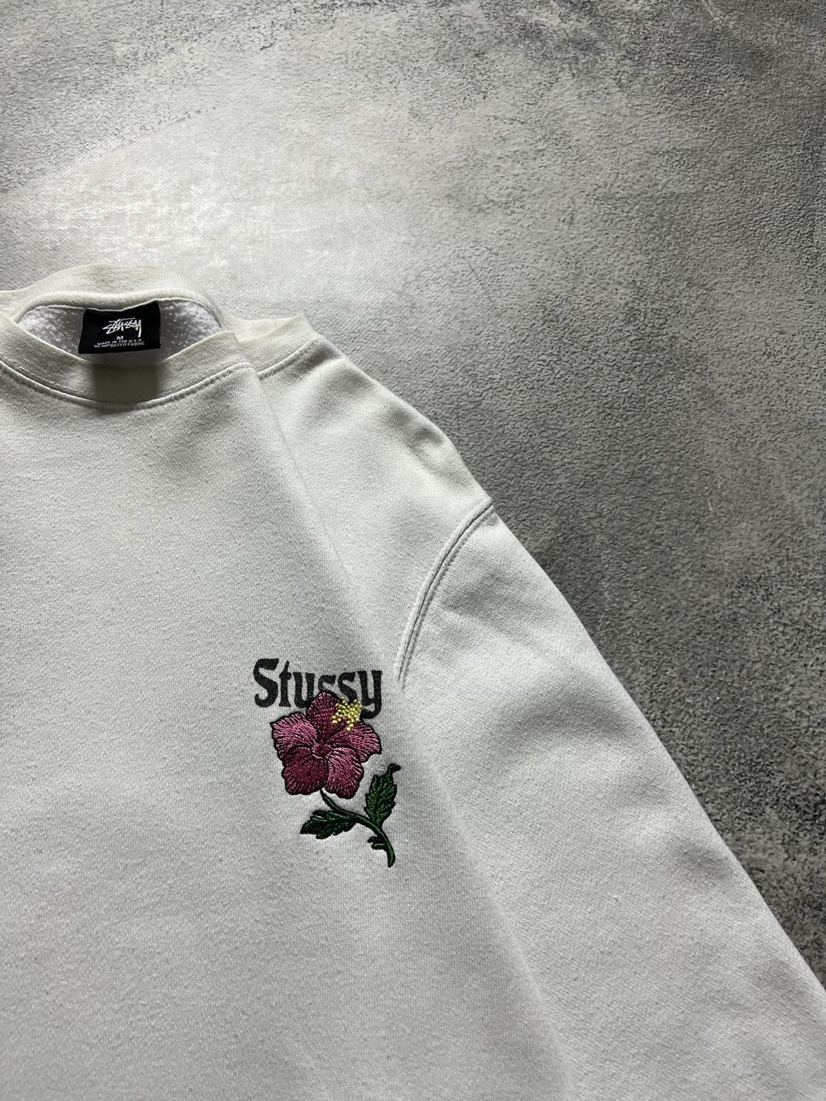 Stussy Vintage Y2k Stussy 🌸 California White 🤍 USA Sweatshirt 00’s Size US M / EU 48-50 / 2 - 6 Thumbnail