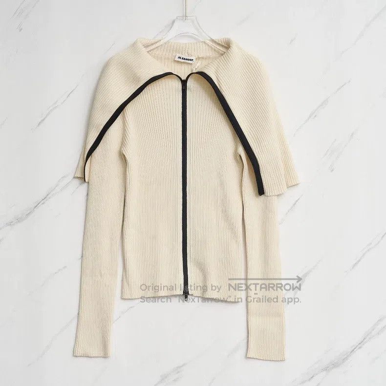 Jil Sander Jil Sander Art neckline sweater Size S / US 4 / IT 40 - 1 Thumbnail