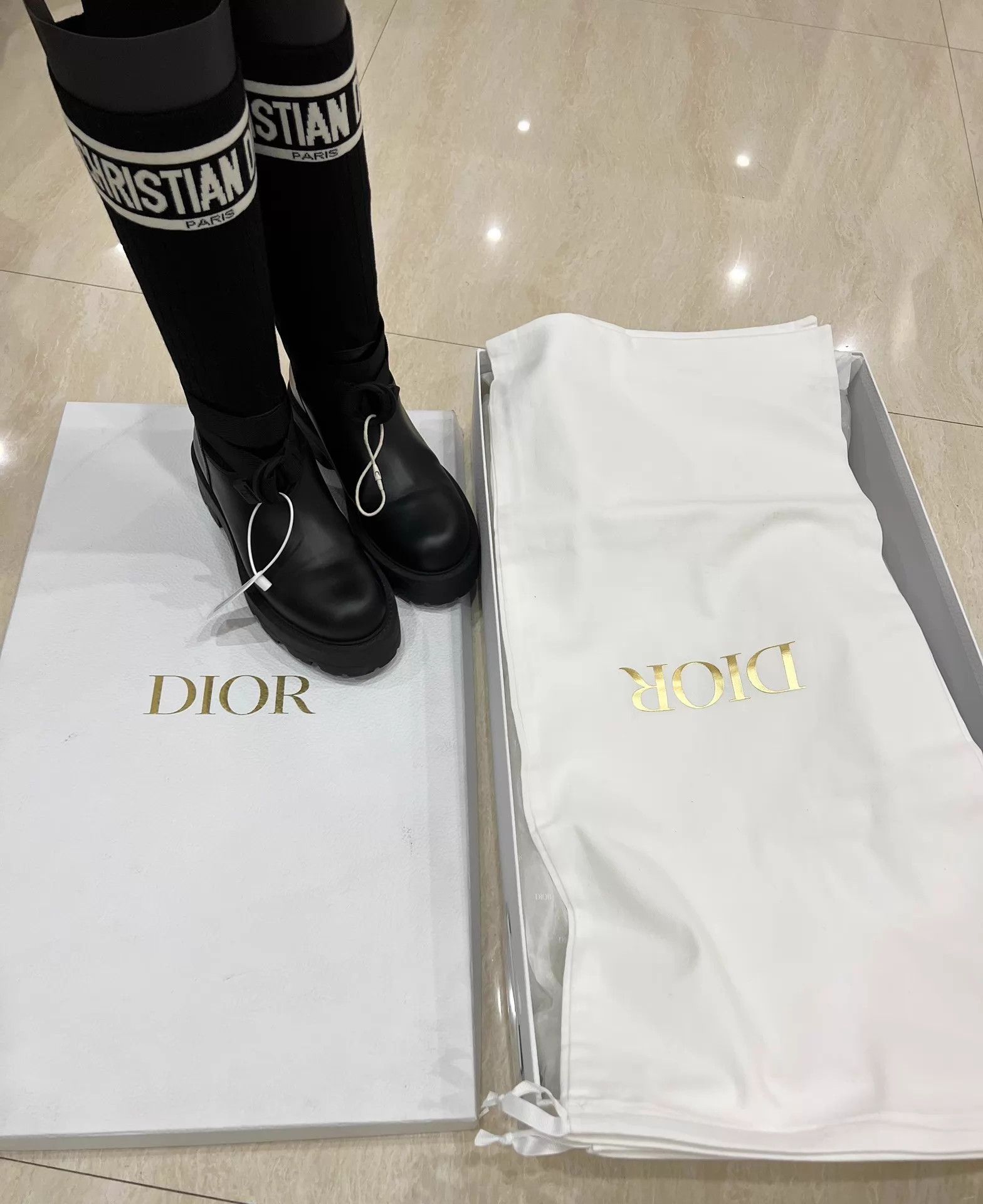 Dior Dior 26 Pre-Spring D-major Knit Sock Boots Size US 6.5 / IT 36.5 - 2 Thumbnail