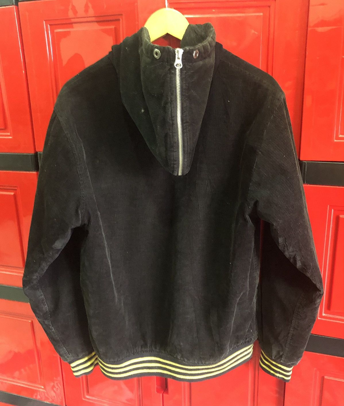 Supreme × Vintage Supreme Corduroy Embroidery Hoodie Varsity Jacket Size US M / EU 48-50 / 2 - 2 Thumbnail